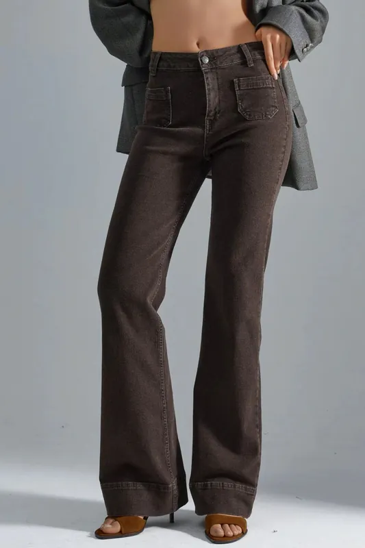High Waist Flare Jeans - Hiccup