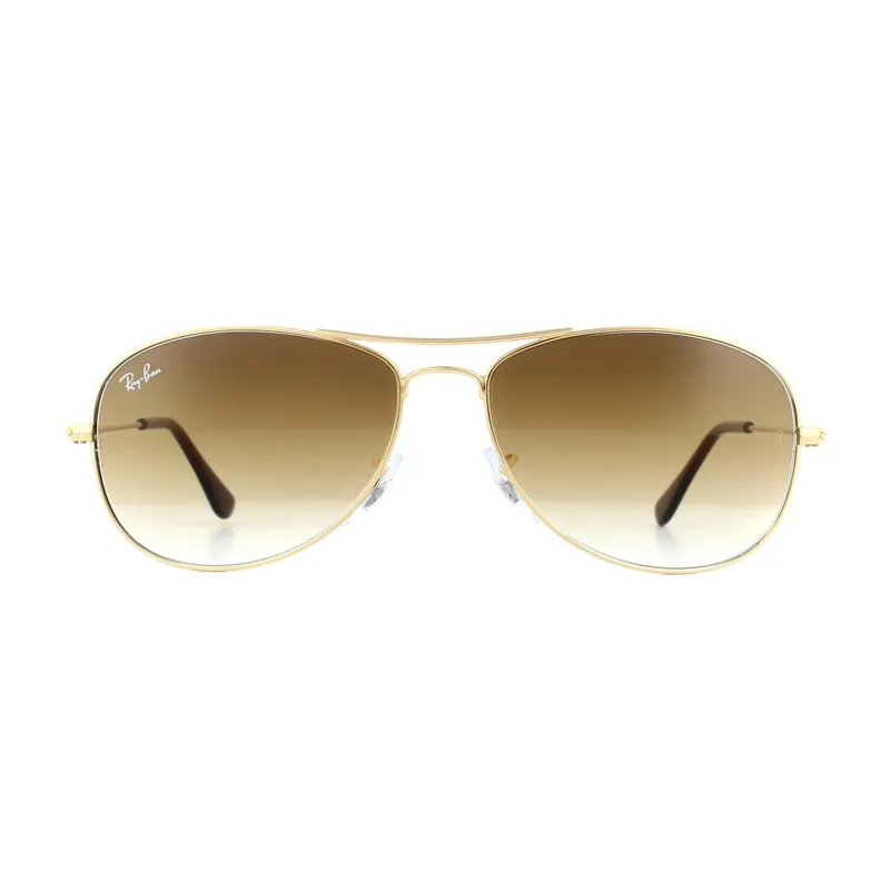 Aviator Gold Brown Gradient Sunglasses - Ray-Ban