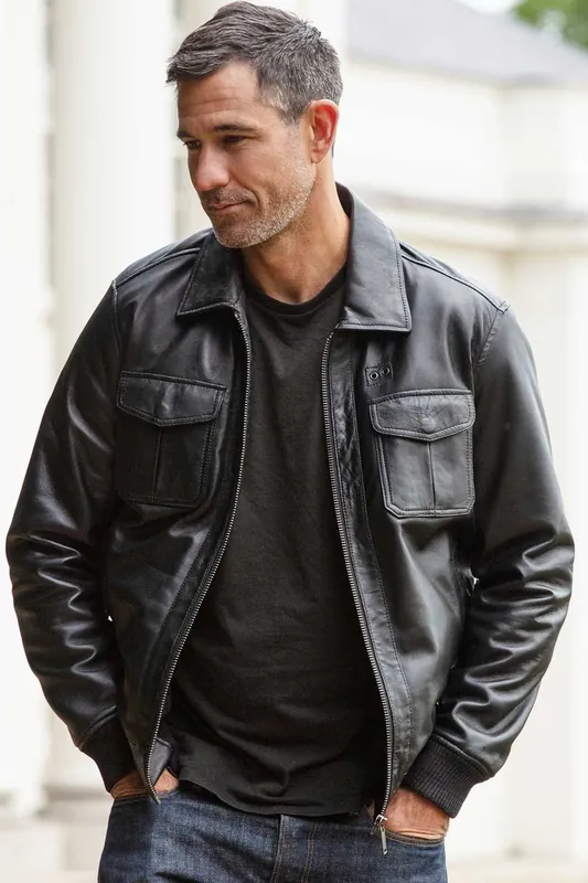 Giovanni' Exquisite Real Leather Bomber Jacket - Ashwood Leather