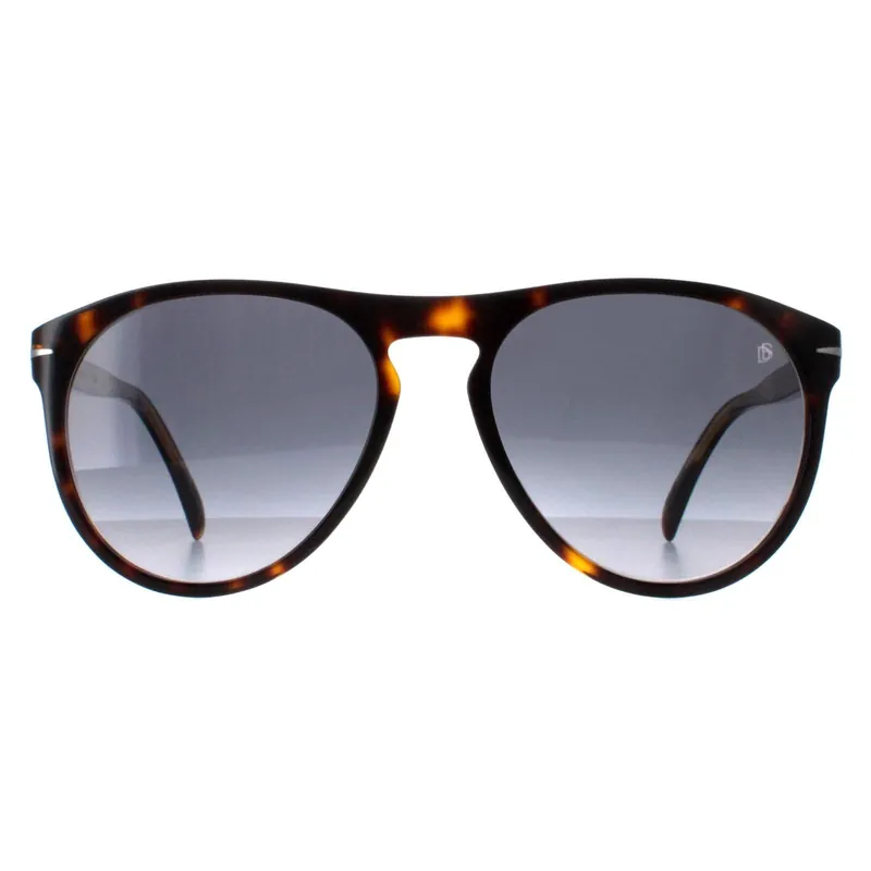 Round Dark Tortoise Grey Gradient DB1008/S - David Beckham