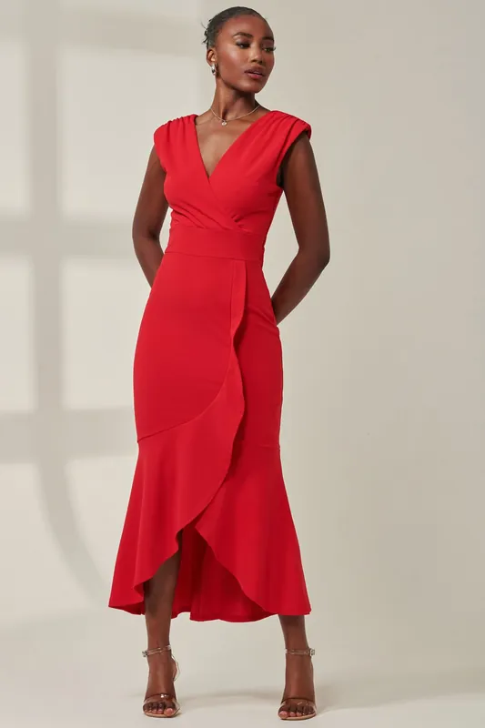 Tara Sleeveless Draped Maxi Dress - Jolie Moi
