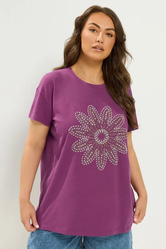 Beaded Daisy T-Shirt