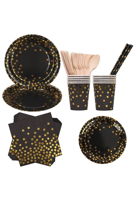 80PCS Dinnerware Set - Party Supplies Paper Tableware