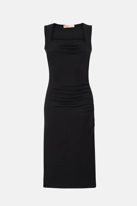 Ruched Midi Dress - Hiccup
