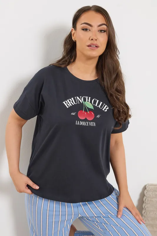 Cherry Graphic Sleep Tee Top - Yours