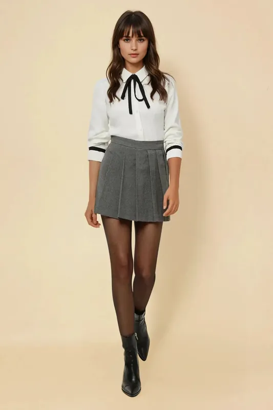 Pleated Mini Skirt - Hiccup