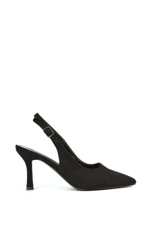 Valerie' Stiletto High Heel Closed Toe Slingback Court Shoes - XY London