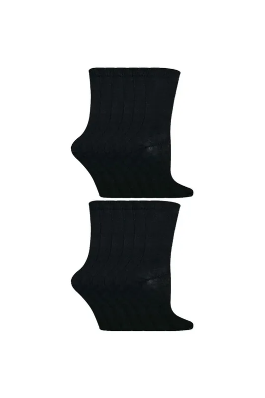 12 Pair Breathable Bamboo Plain Socks for School - Sock Snob