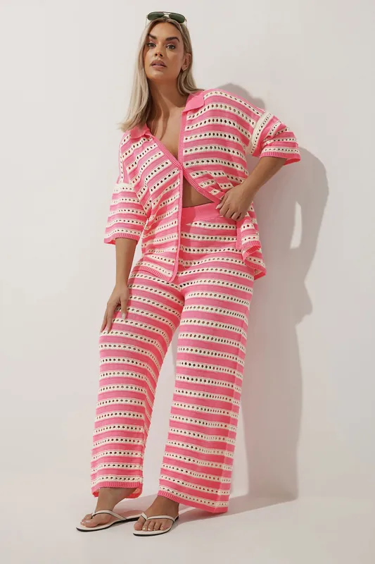 Stripe Crochet Shirt - Yours