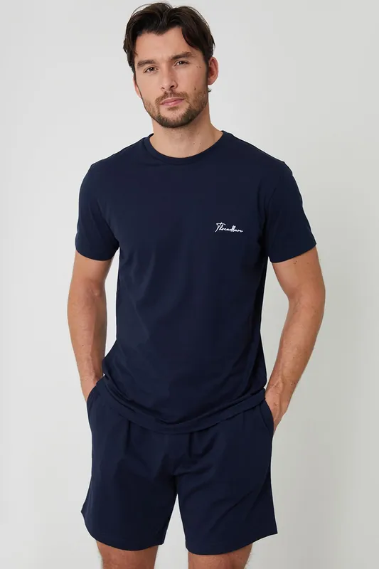Script Logo Short Lounge Set (2-Piece Set)