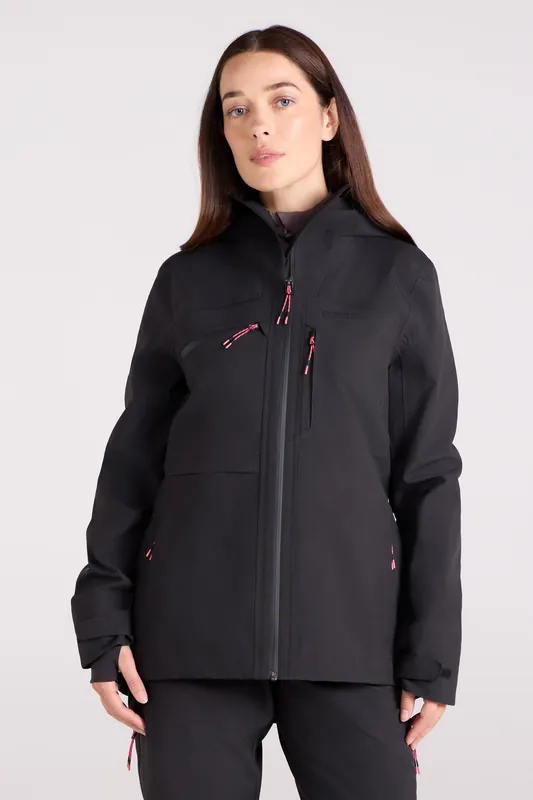 Cortina' Extreme 3 Layer Waterproof Adjustable Hood Winter Ski Jacket - Mountain Warehouse