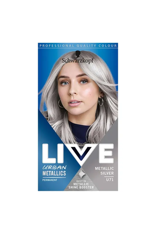 Live Intense Colour 'Hair Dye' U71 Urban Metallic Silver - Schwarzkopf