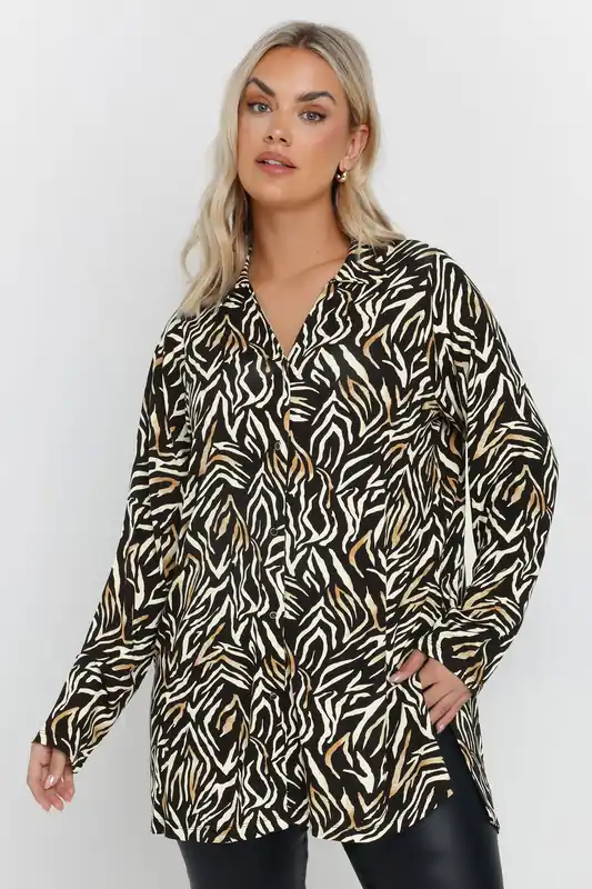 Zebra Print Long Sleeve Shirt - Yours