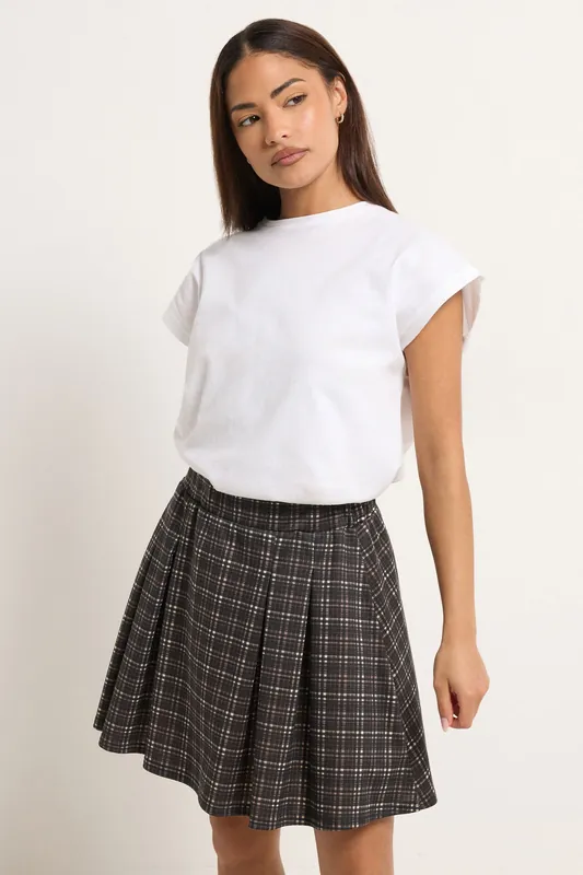 Petite Check Mini Skirt - PixieGirl