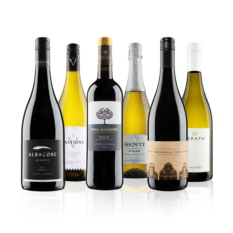 Celebratory Mixed Wine Selection Incl. Prosecco 6 Bottles (75cl) - Virgin Wines