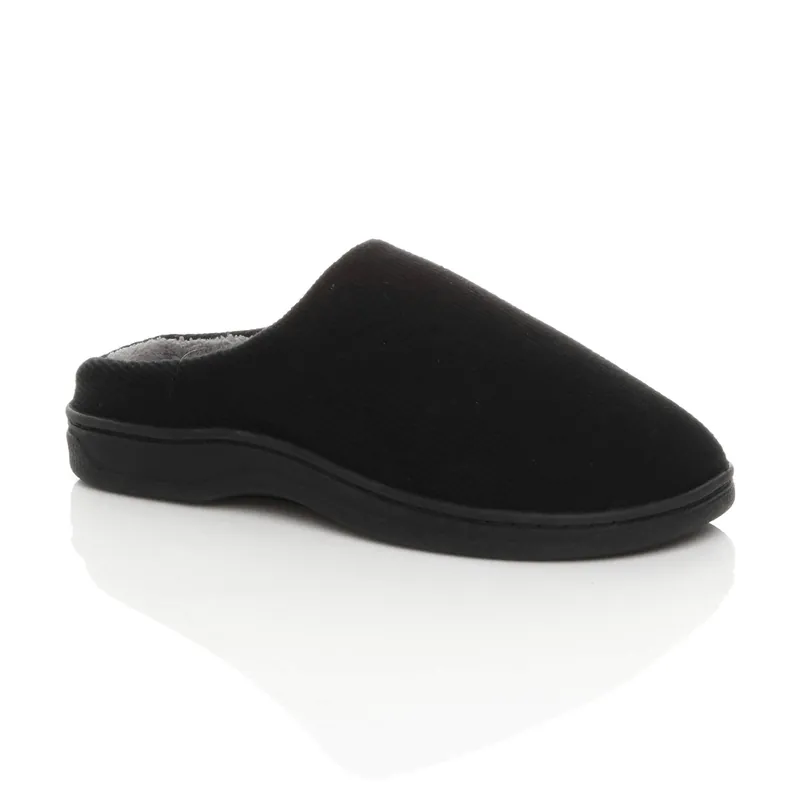 Flat Heel House Shoes Corduroy Slippers - AJVANI