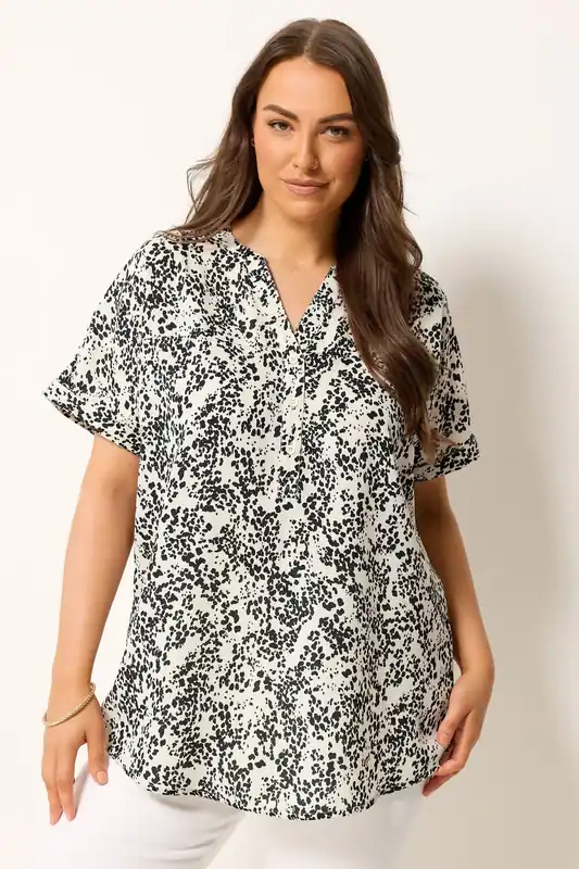 Dalmatian Print Swing Blouse - Yours