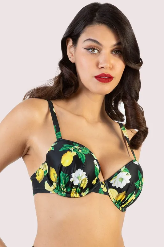 Claudette Lemons Padded Balcony Bikini Top - Bettie Page Lingerie