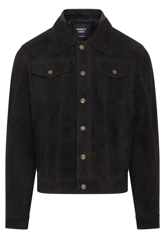 Trucker Goat Suede Western Leather Jeans Jacket - Yangon