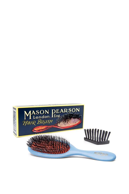 Handy Bristle & Nylon Hair Brush Blue - Mason Pearson