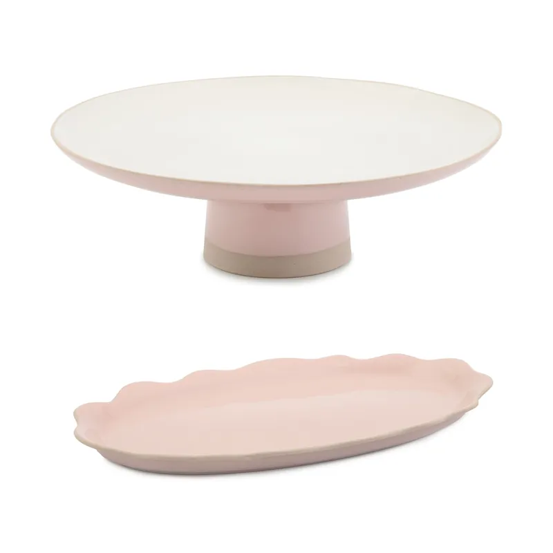 Set of 2 Big Love Platter and Cake Stand - Jamie Oliver