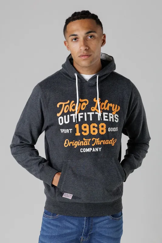 Cotton Blend Drawcord Hoody - Tokyo Laundry