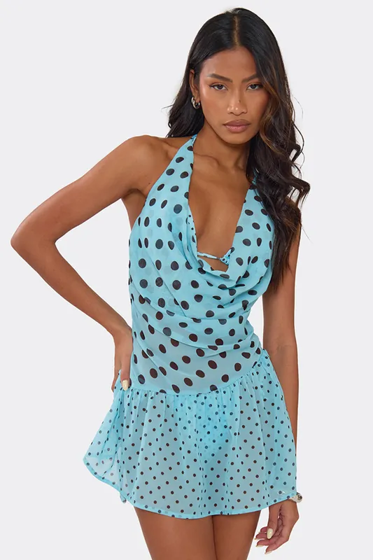 Polka Dot Mini Dress - EGO