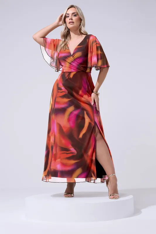Abstract Wrap Dress - Yours