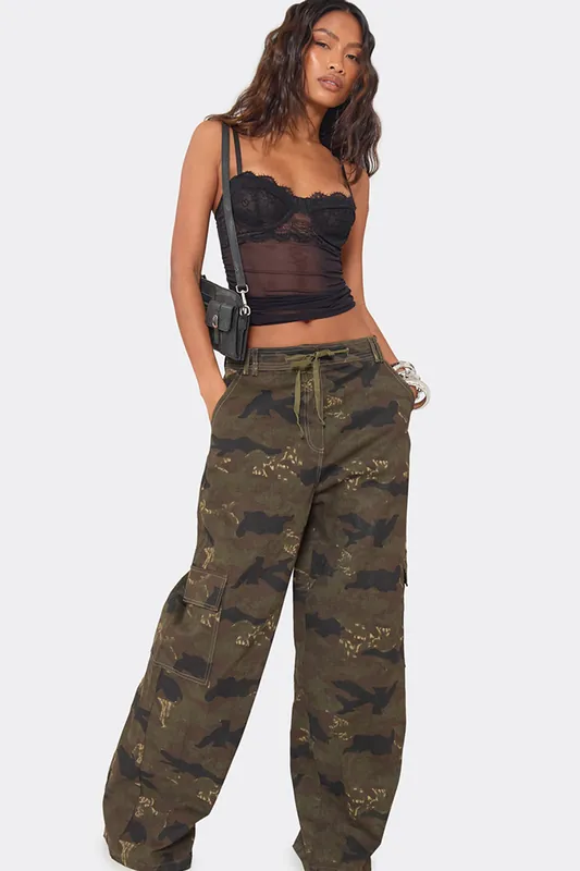 Wide Leg Belted Trousers - EGO