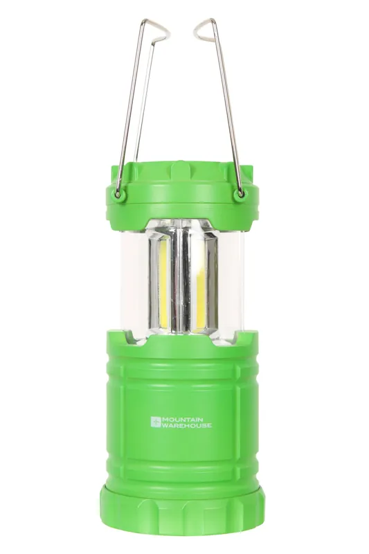 5 Hours Run Time Lightweight Compact Small Pull Up Camping Lantern - Mountain Warehouse