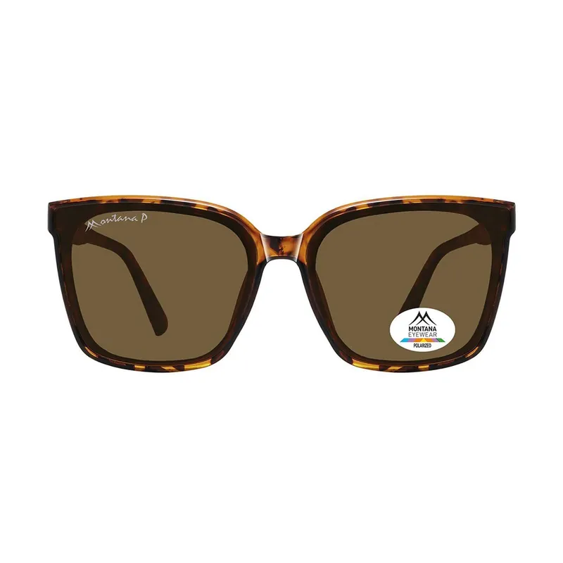 Square Tortoise Brown Polarized MP67 - montana