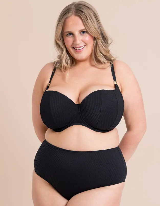 Jet Set Balcony Bikini Top Wired Padded - Curvy Kate
