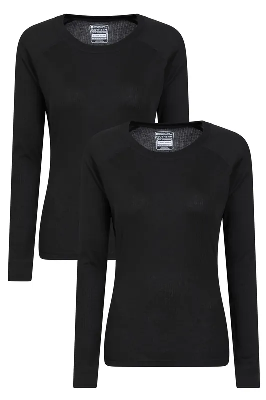 Talus Round Neck Tops Thermal Tee - Pack of 2