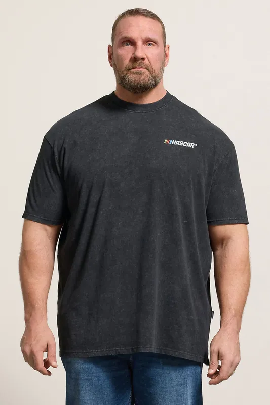 Acid Wash Nascar Graphic T-Shirt