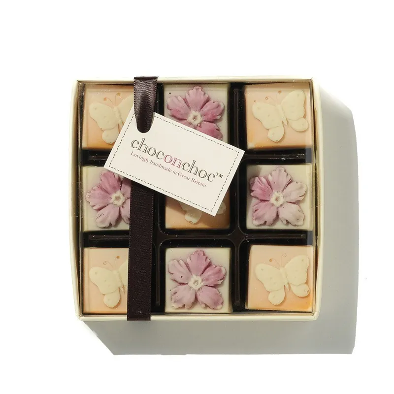 Chocolate Butterflies And Flowers - CHOC ON CHOC