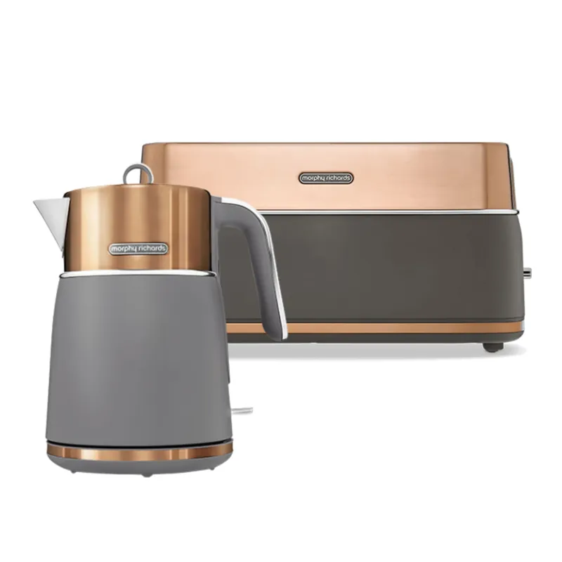 Signature 1.5L Kettle & 4 Slice Toaster Copper - Morphy Richards