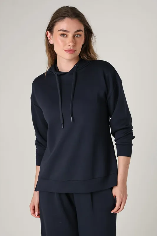 Luxe Oversized Drawcord Hoody - French Connection