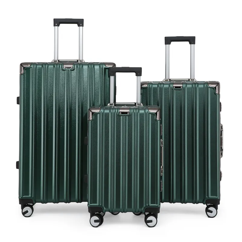 Hardshell Suitcase Robust 8 Wheel Luggage Cabin Case Bag - Infinity Leather