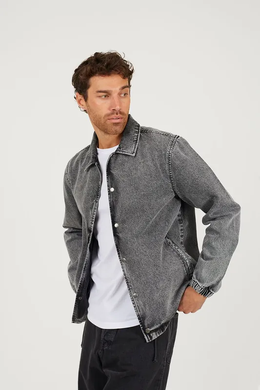 Denim Coach Style Jacket - Brave Soul