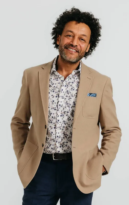 Tan Linen Twill Jacket - Dobell