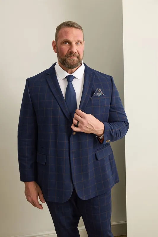 Checked Suit Jacket - BadRhino