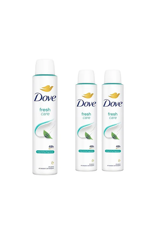 Fresh 'Antiperspirant' 48H Sweat Protection Deo for Women 200ml, 3pk - Dove