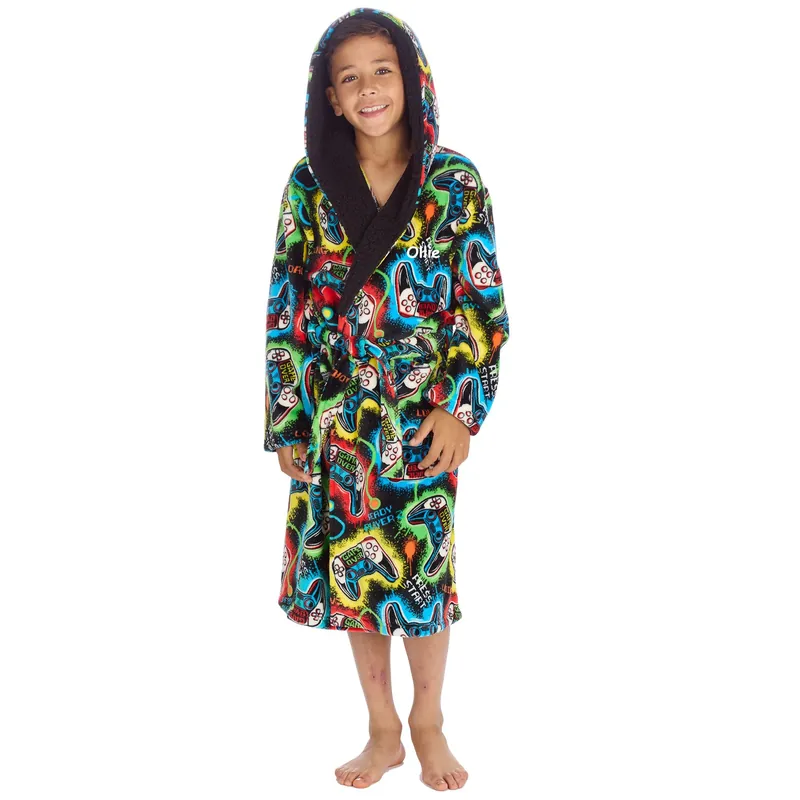 Personalised Gamer Dressing Gown - Lulabay