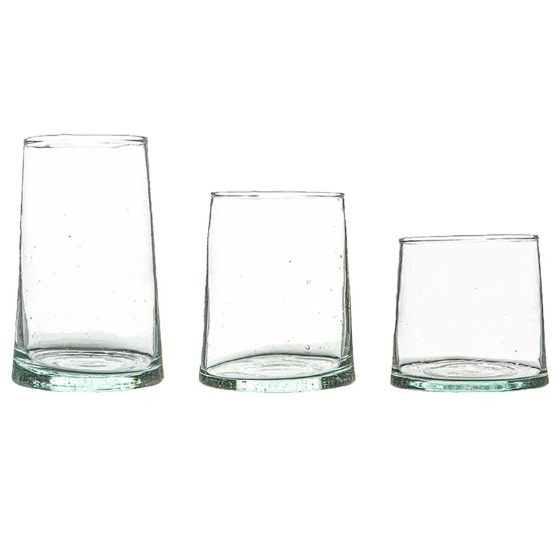 18 Piece Merzouga Repurposed Glassware Set - Nicola Spring