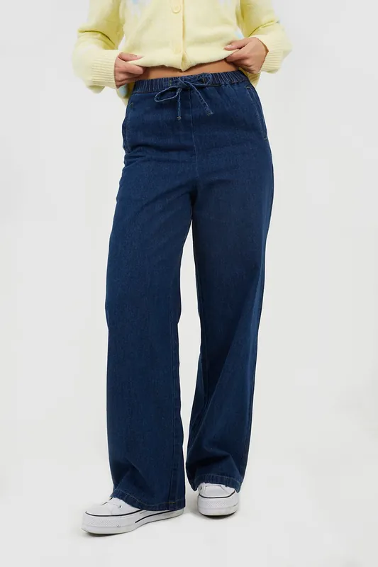 Elasticated Waist Straight Leg Jean - Brave Soul