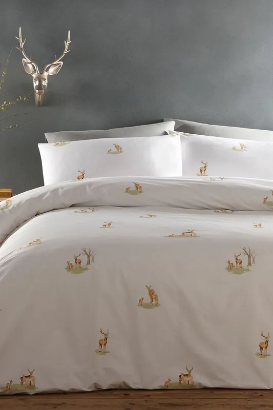 Deers 100% Cotton Duvet Cover Set - Portfolio Home