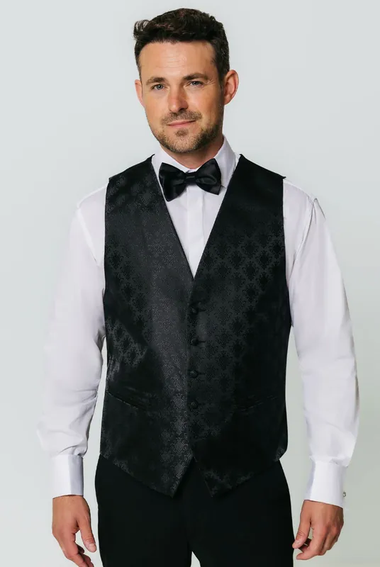 Black Da Vinci Waistcoat - Dobell