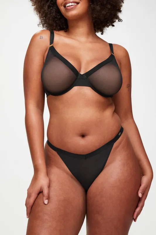 Zadie Texture Non Pad Plunge Bra - Knickerbox