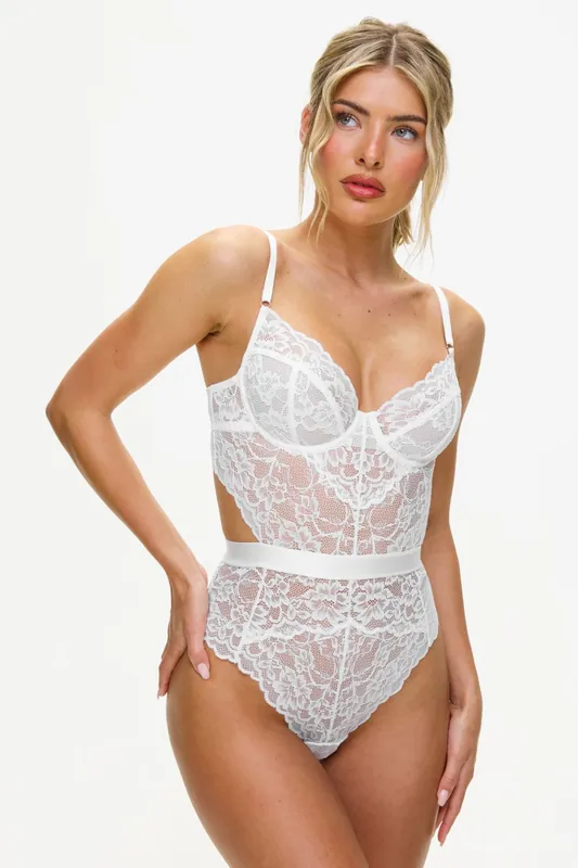 Bridal Hold Me Tight Lace Lingerie Body - Ann Summers