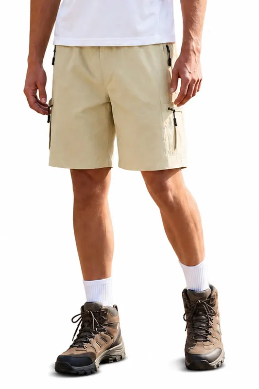 Lightweight Cargo Shorts with Drawstring - MODISHION